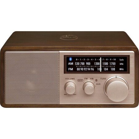 Sangean 45th Special Ediition AM-FM-Bluetooth Aux-in with USB Phone Charging Wooden Cabinet Radio SA451895